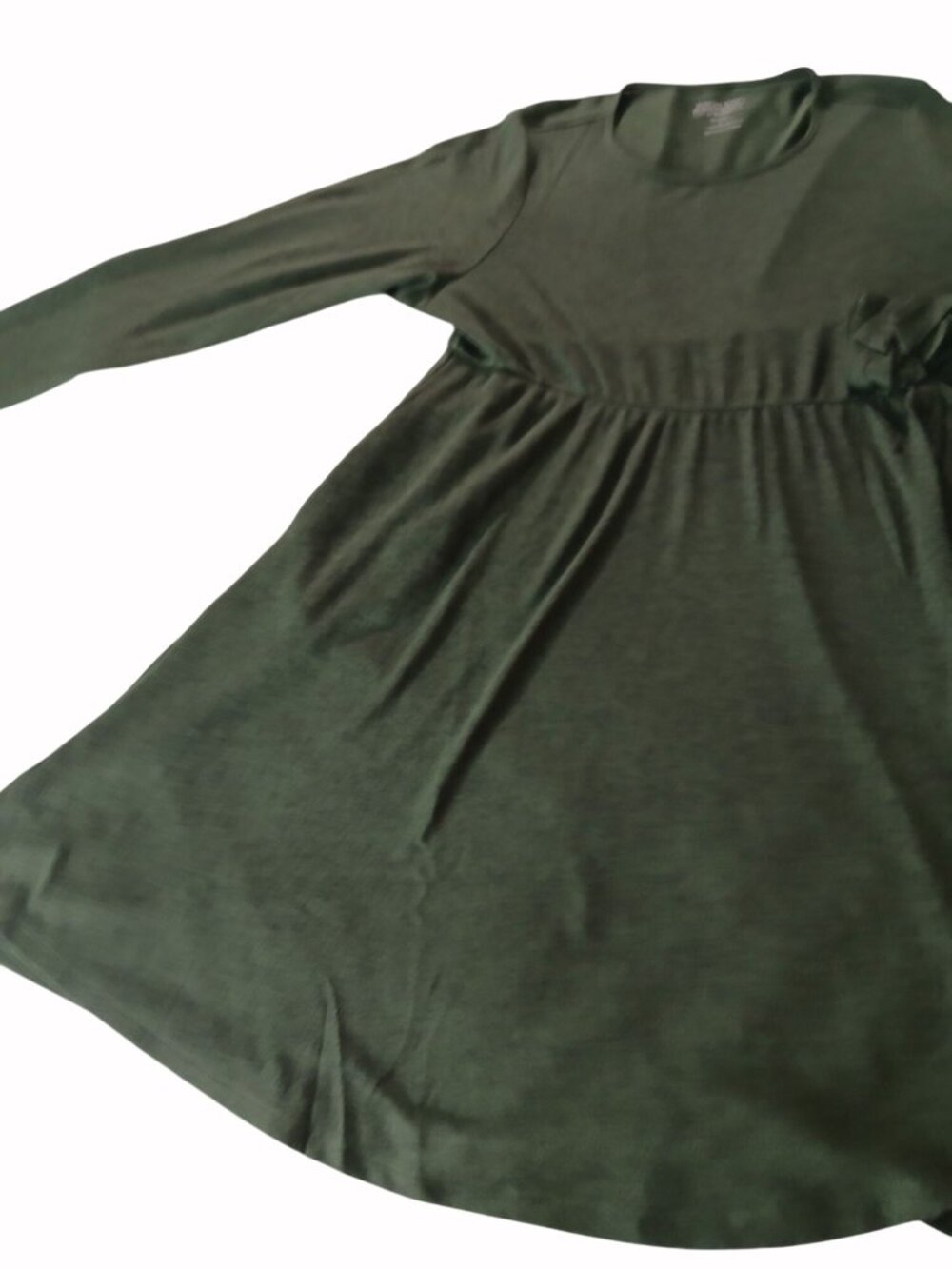 Torrid Super Soft Plush Hacci Knit Faux Wrap Dress Size 3X 3 Green Knee Length - Picture 8 of 16